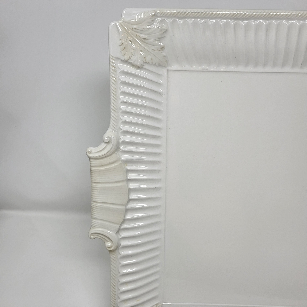 Lenox Butler's Pantry Square Cake Serving Platter Decor Plate Off White China - Picture 2 of 7